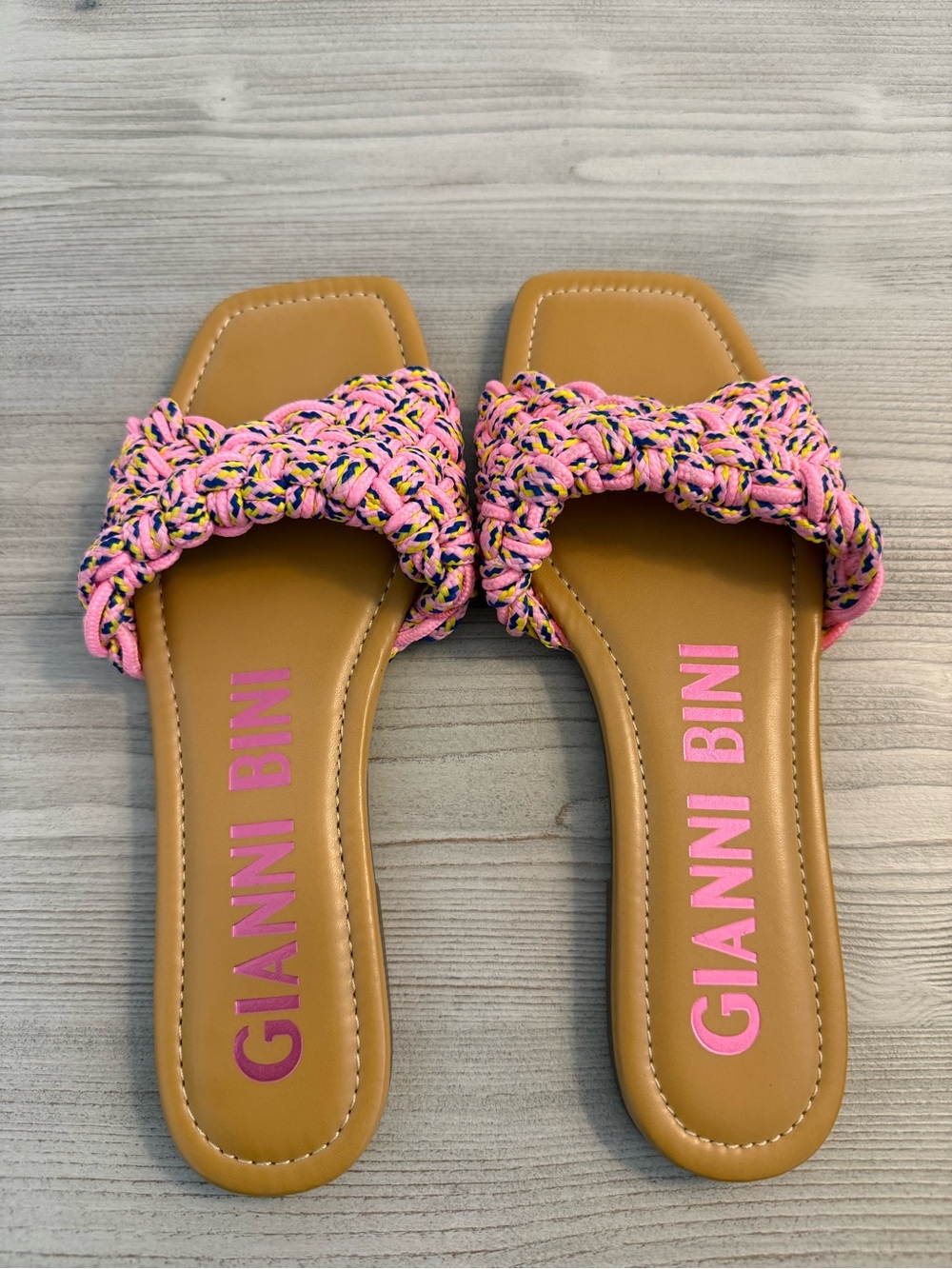 Gianni Bini Braided Slide Sandals